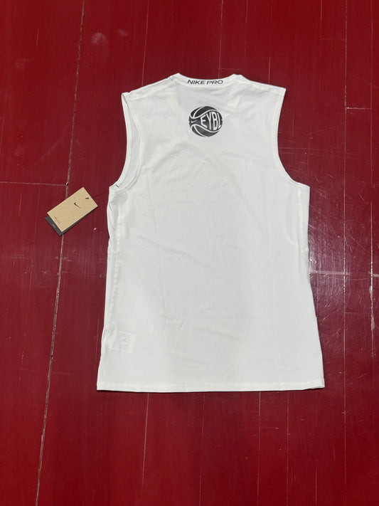 Nike EYBL Compression Shirt Sleeveless 2025 Logo (White)