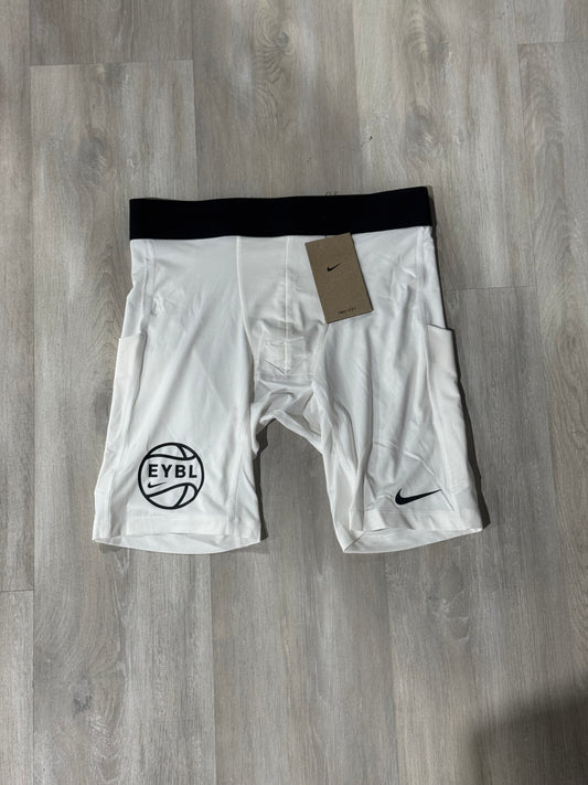 Nike EYBL White Compression Shorts