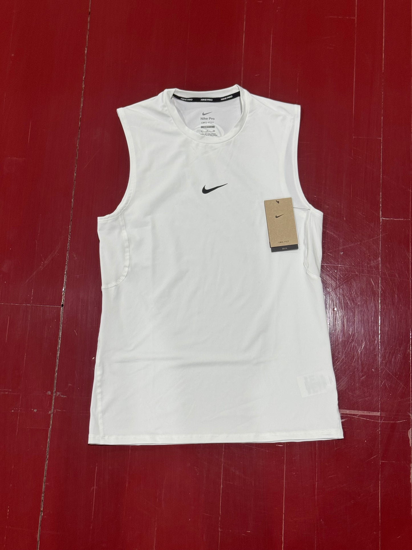 Nike EYBL Compression Shirt Sleeveless 2025 Logo (White)