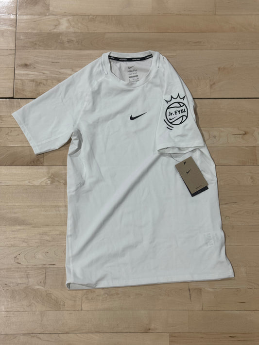 Nike Jr EYBL Compression Shirt (White)